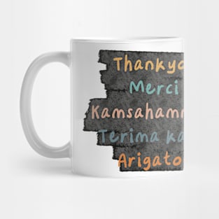 Thankyou in Multiple Language Mug